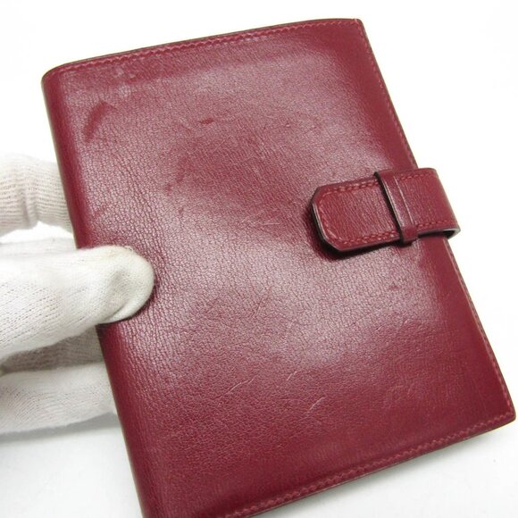 HERMES Red Leather Wallet - Picture 6 of 13